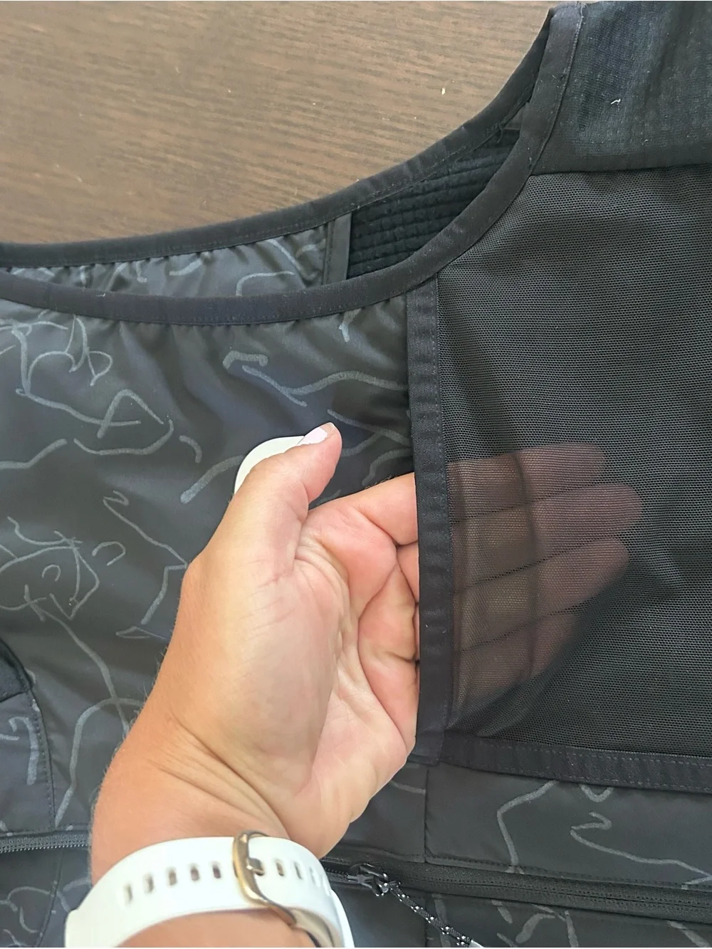 The North Face Black Graphic Fleece Vest